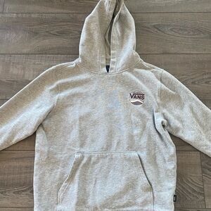 Kids Vans off the Wall gray hooded sweatshirt. Size Large, great condition.